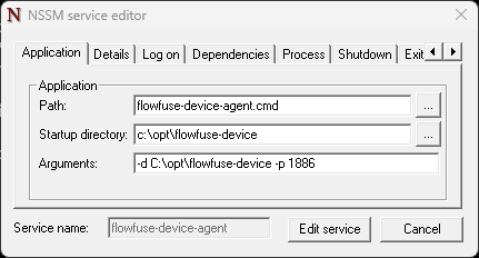 nssm editor